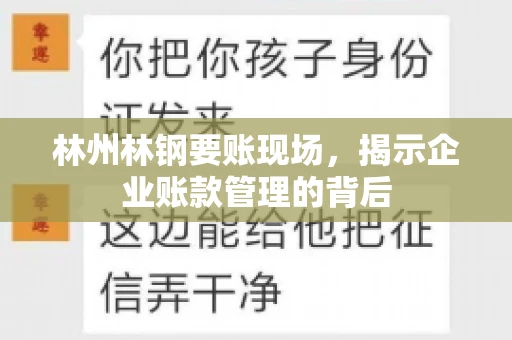 林州林钢要账现场，揭示企业账款管理的背后