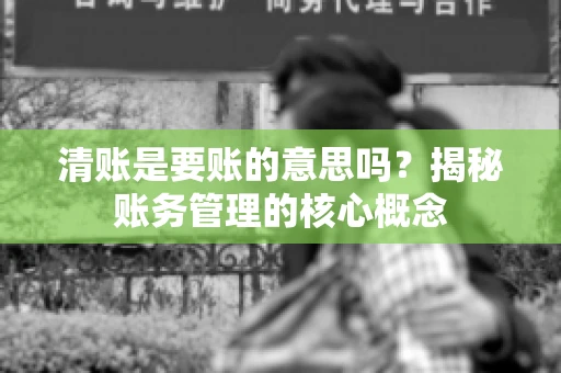 清账是要账的意思吗？揭秘账务管理的核心概念