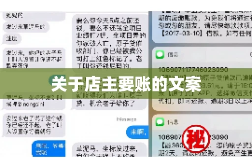关于店主要账的文案
