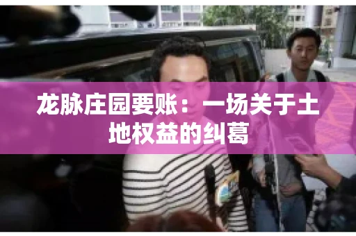 龙脉庄园要账:一场关于土地权益的纠葛 龙脉庄园要账:一场关于土地权益的纠葛
