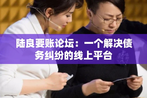 陆良要账论坛：一个解决债务纠纷的线上平台