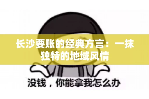 长沙要账的经典方言：一抹独特的地域风情