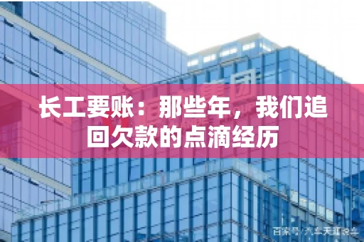 长工要账:那些年,我们追回欠款的点滴经历 长工要账:那些年,我们追回欠款的点滴经历