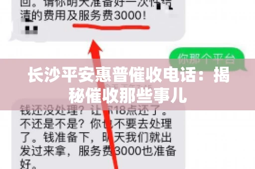 长沙平安惠普催收电话：揭秘催收那些事儿