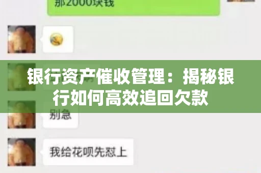 银行资产催收管理：揭秘银行如何高效追回欠款